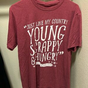 Hamilton Musical Red Shirt